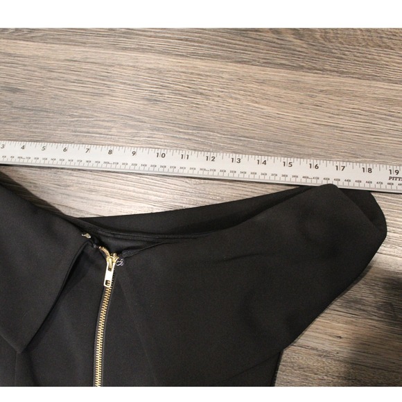 Betsy Adam Black‎ Off-the-Shoulder Ruffle Maxi Dress Formal Gown - Picture 7 of 14